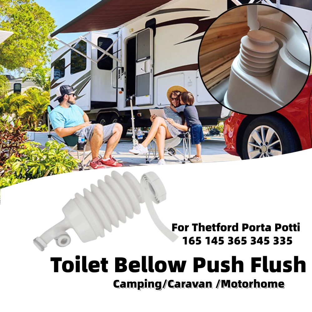 Camping - Campervan Toilet Bellow Push Flush for