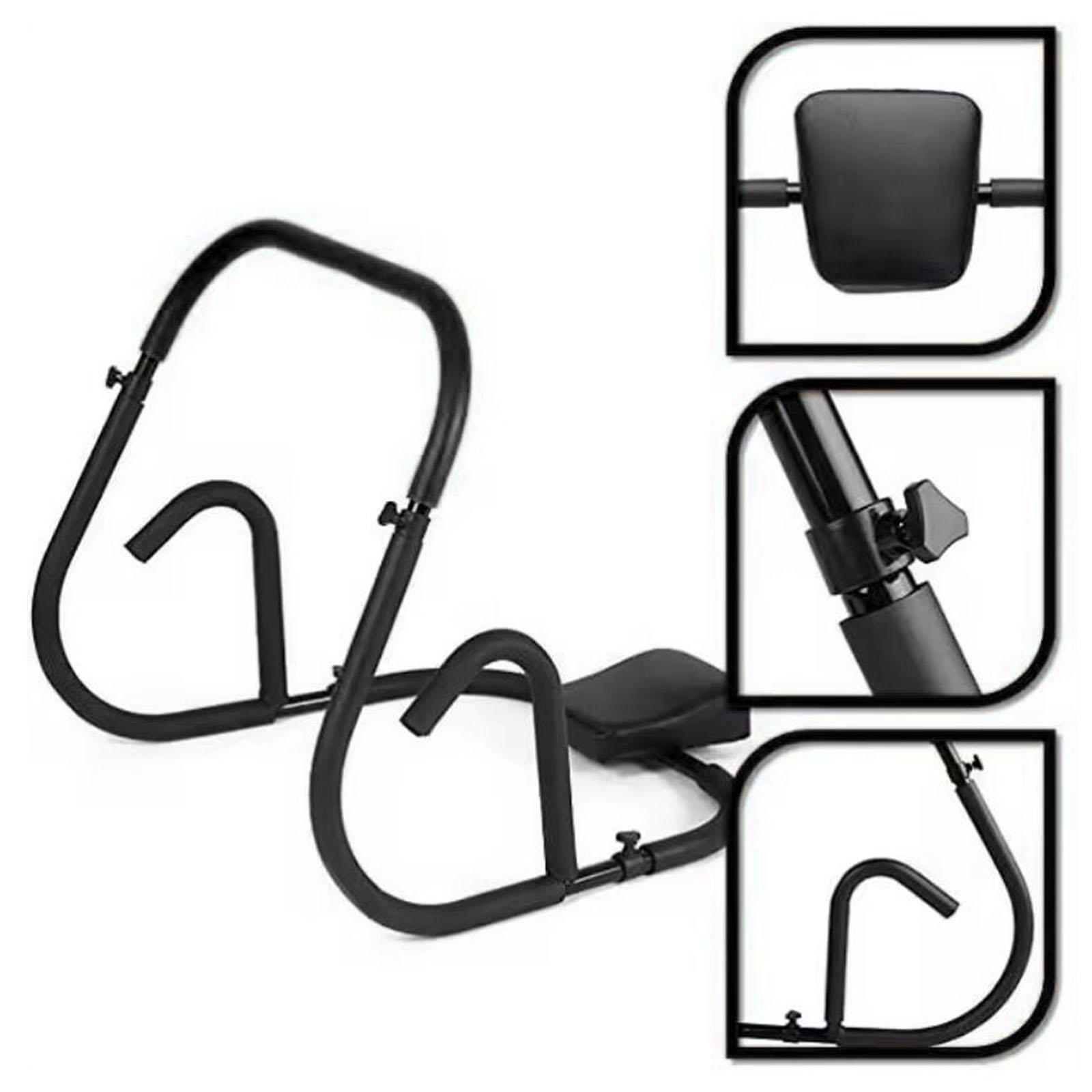 Ab Roller Wheel With Elbow Support - Abdominal Machine Portable Metal Ab Cruncher