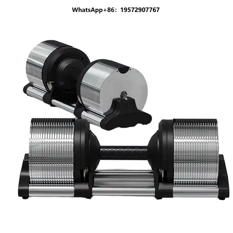 Adjustable Dumbbell Pair 40Kg - Quick Release 32kg 70lb Cast Iron