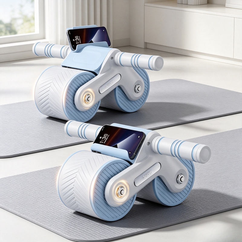 Auto-Rebound Double-Wheel Ab R - Ab Roller Wheel With Elbow Support recension och pris
