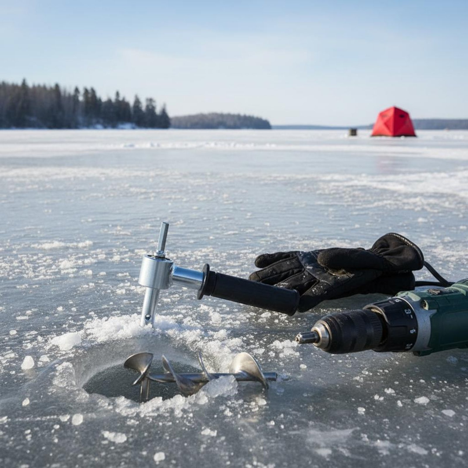 Ice Auger Drill Adapter Sturdy - Fishing recension och pris