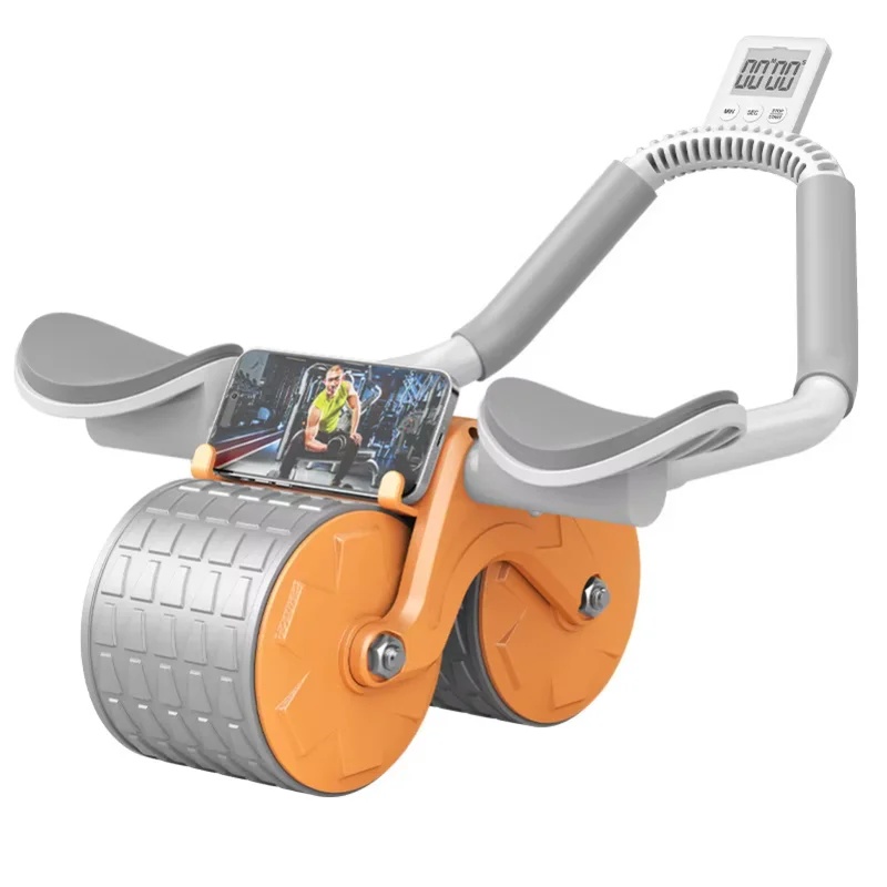 Dual‑Wheel Abdominal Exercise  - Ab Roller Wheel With Elbow Support recension och pris