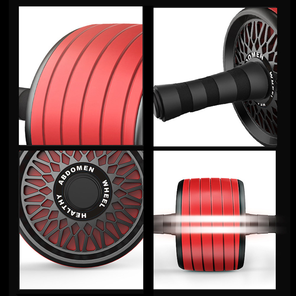 Quiet Fitness Wheel Red Non-Sl - Ab Roller Wheel With Elbow Support recension och pris