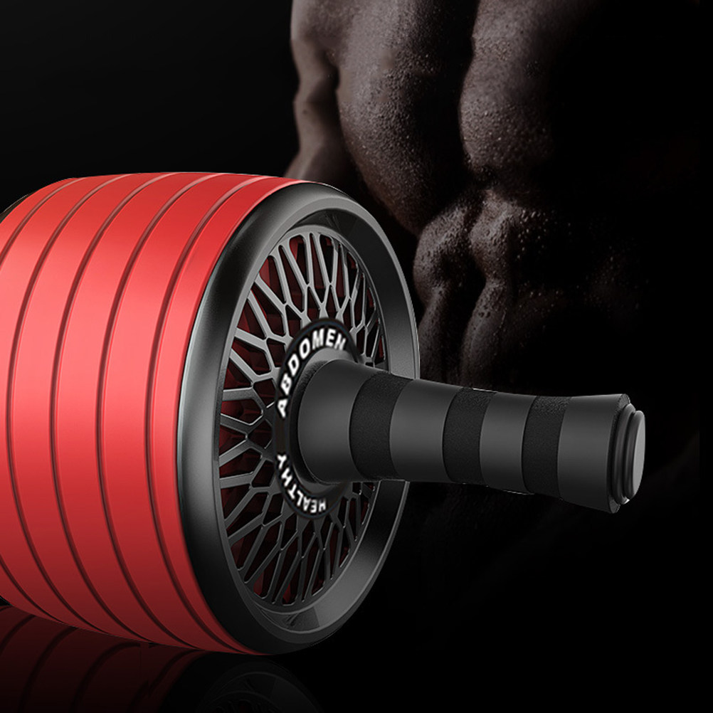Quiet Fitness Wheel Red Non-Sl - Ab Roller Wheel With Elbow Support recension och pris