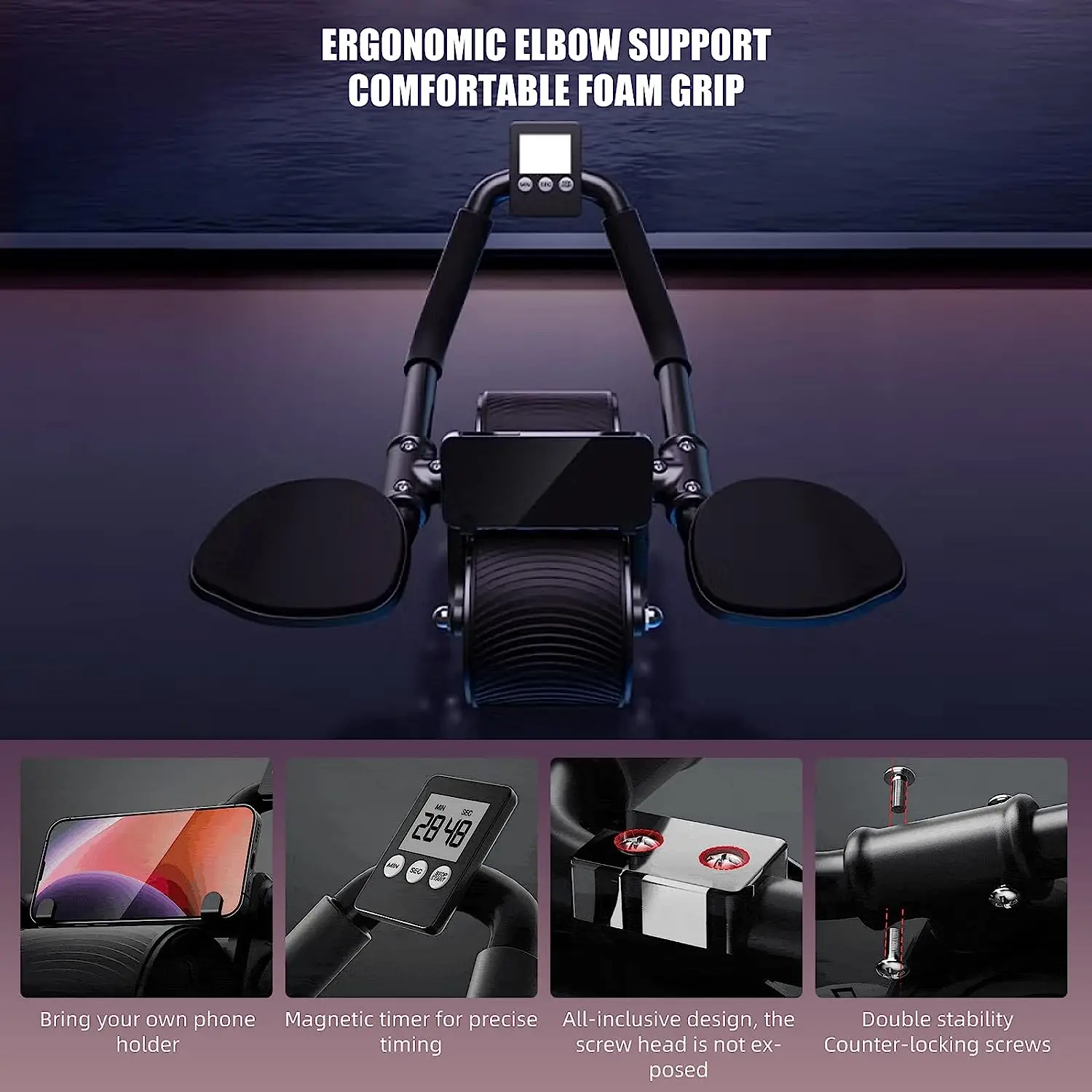 Elbow Support Automatic Reboun - Ab Roller Wheel With Elbow Support recension och pris