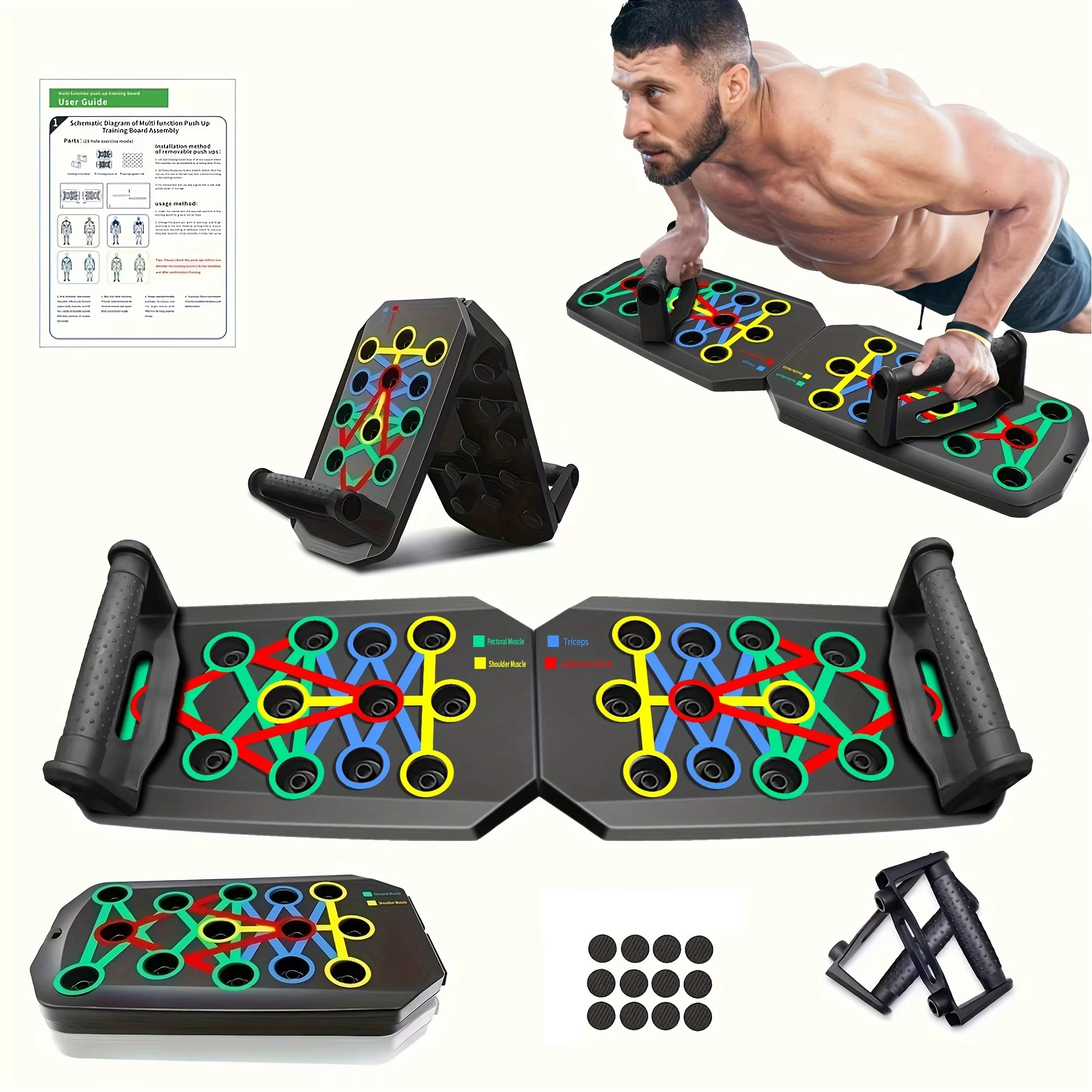 1 Pcs Foldable Multifunctional - Push Up Board Foldable Multi Function recension och pris