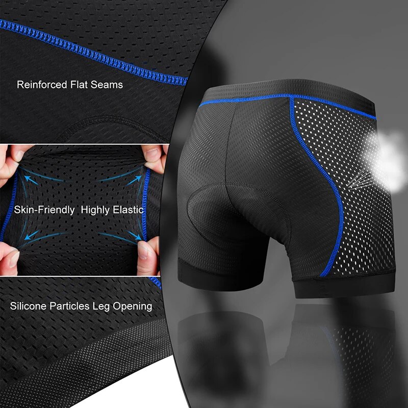 X-TIGER Men's Cycling Underwea - Padded Cycling Shorts 5D Gel recension och pris