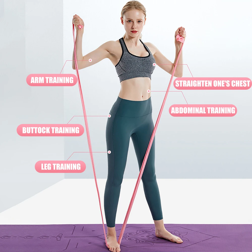Length 200cm Yoga Pilates Stre - Pilates Bar Kit With Resistance Bands recension och pris