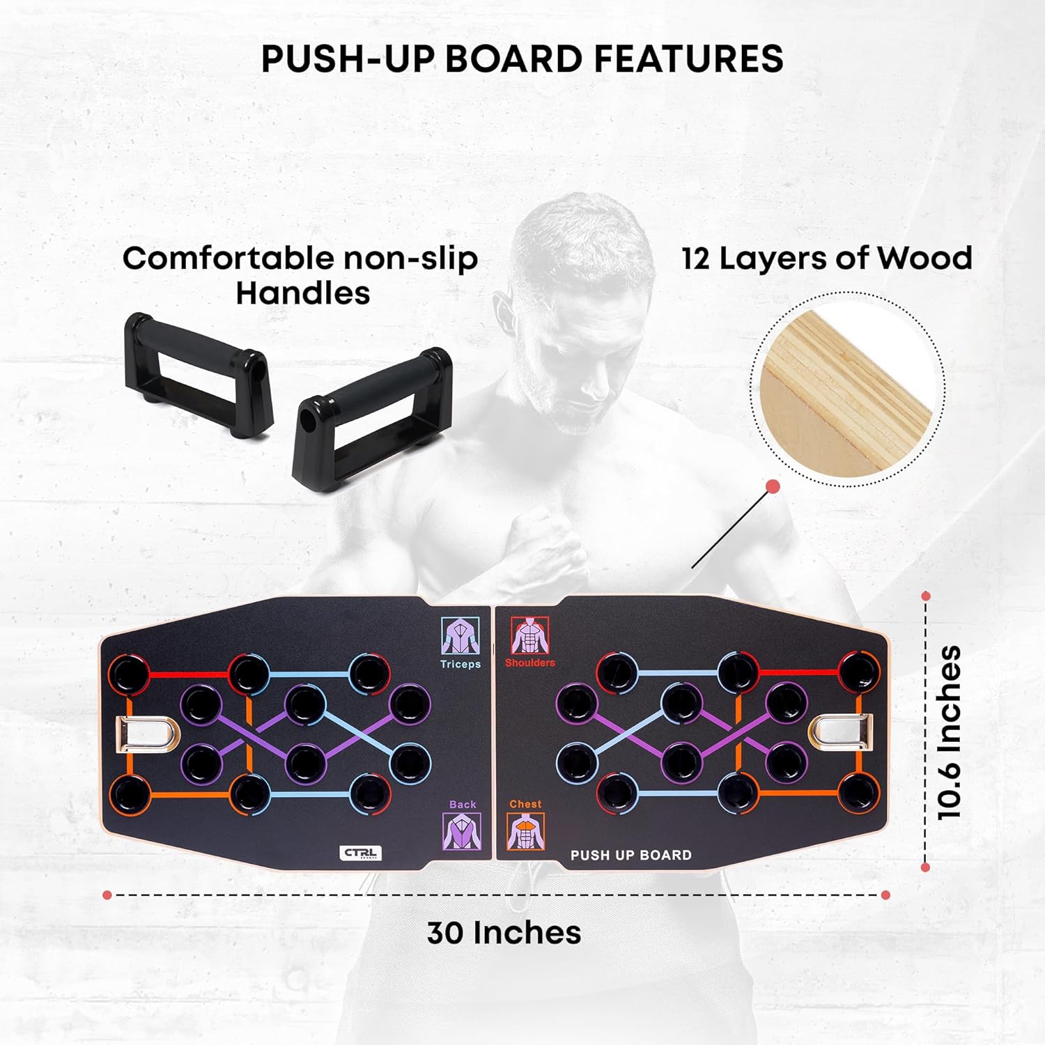 Multifunctional Foldable Woode - Push Up Board Foldable Multi Function recension och pris