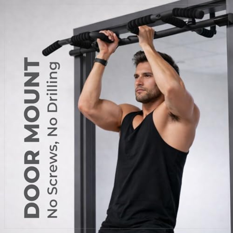 Doorway Pull Up Bar Set with S - Door Pull Up Bar No Screw recension och pris