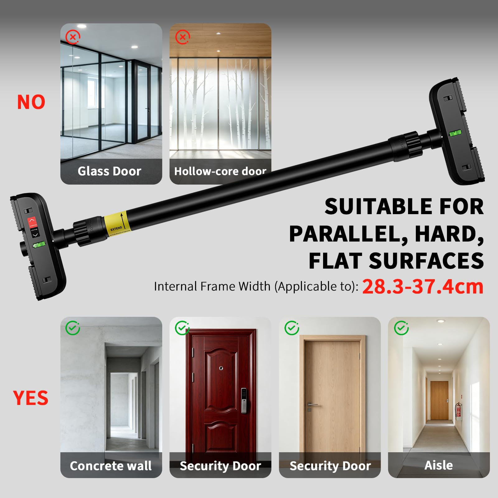 Pull Up Bar for Doorway, Door  - Door Pull Up Bar No Screw recension och pris