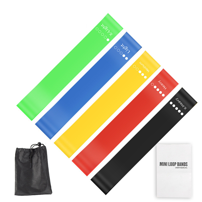 5Pcs TPE Resistance Bands Set  - Pilates Bar Kit With Resistance Bands recension och pris