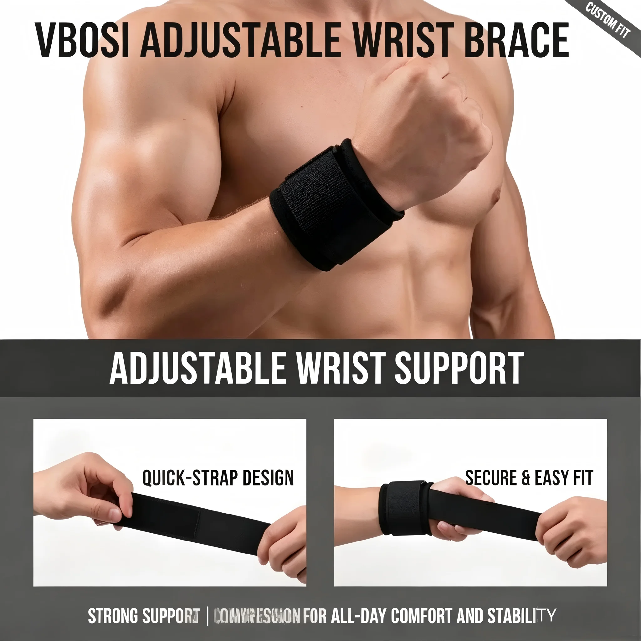 Professional Breathable Wrist  - Wrist Wraps Weightlifting Support recension och pris