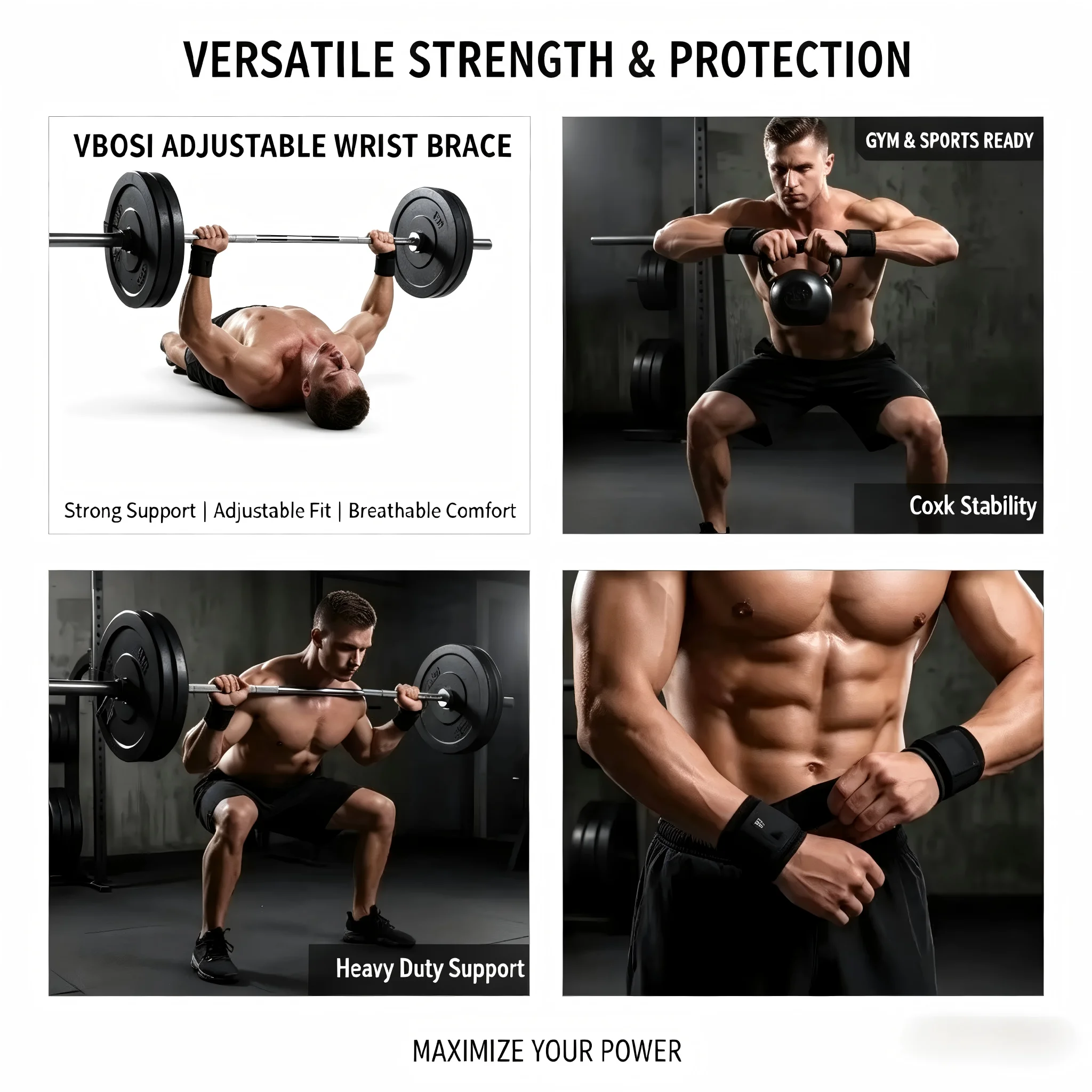 Professional Breathable Wrist  - Wrist Wraps Weightlifting Support recension och pris