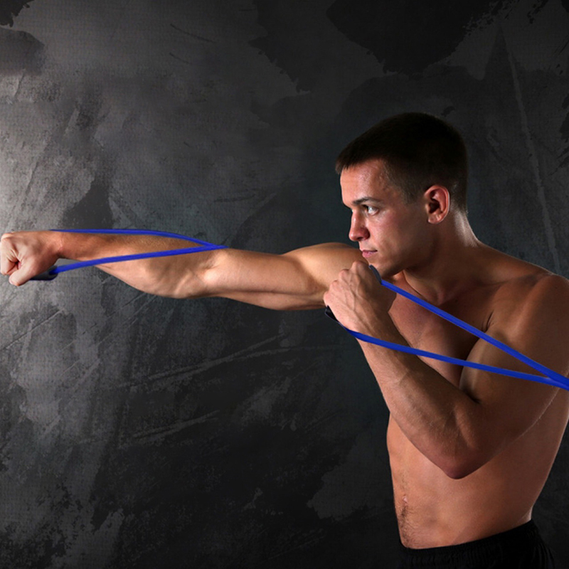 New 8-shaped Tension Rope Rubb - Resistance Bands Set With Handles recension och pris
